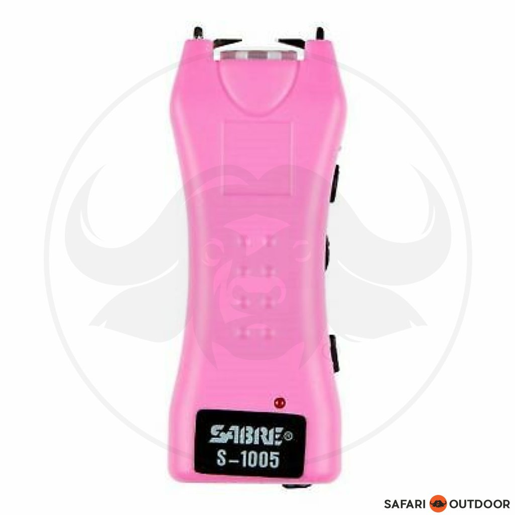 STUNGUN SABRE DUAL CAPACITOR WITH LED F LIGHT PINK